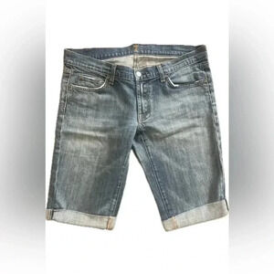 7 for all mankind long Jean shorts